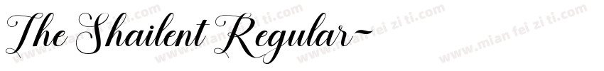 The Shailent Regular字体转换